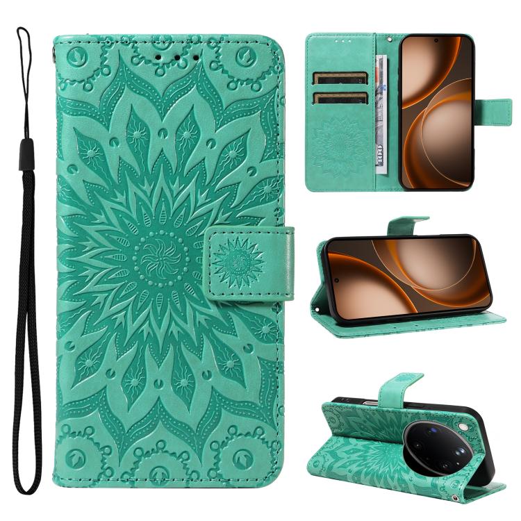 Embossed Sunflower Pattern Flip Leather Phone Case, For OPPO Find X9 Ultra 5G, For OPPO A6X 5G / A6 5G, For OPPO Reno15 Pro 5G Global, For OPPO Reno15 5G Global, For OPPO Find X9, For OPPO A6 Pro 4G / 5G Global, For OPPO Find X9 Pro                    ...