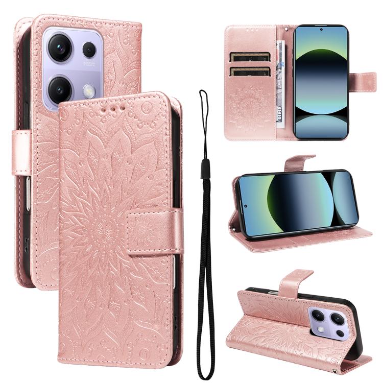 Embossed Sunflower Pattern Flip Leather Phone Case, For Xiaomi 17 Max 5G, For Xiaomi 17T Pro 5G Global, For Xiaomi 17T 5G Global, For Xiaomi Poco X8 Pro Max 5G, For Xiaomi Poco X8 Pro 5G, For Xiaomi 17 Ultra, For Xiaomi 17 Pro Max, For Xiaomi 17       ...