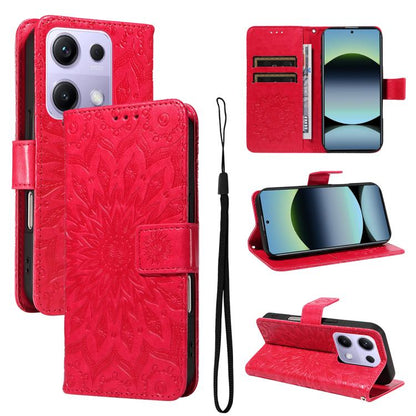 Embossed Sunflower Pattern Flip Leather Phone Case, For Xiaomi 17 Max 5G, For Xiaomi 17T Pro 5G Global, For Xiaomi 17T 5G Global, For Xiaomi Poco X8 Pro Max 5G, For Xiaomi Poco X8 Pro 5G, For Xiaomi 17 Ultra, For Xiaomi 17 Pro Max, For Xiaomi 17       ...