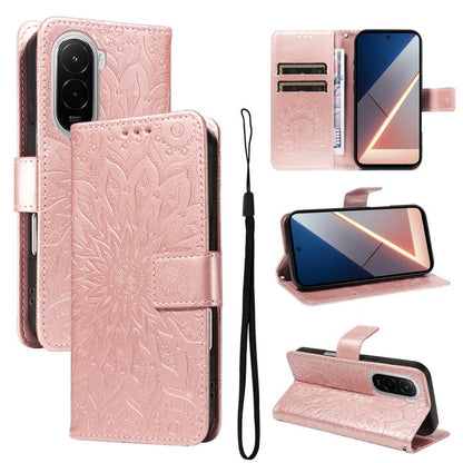 Embossed Sunflower Pattern Flip Leather Phone Case, For Xiaomi 17 Max 5G, For Xiaomi 17T Pro 5G Global, For Xiaomi 17T 5G Global, For Xiaomi Poco X8 Pro Max 5G, For Xiaomi Poco X8 Pro 5G, For Xiaomi 17 Ultra, For Xiaomi 17 Pro Max, For Xiaomi 17       ...