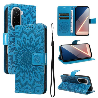 Embossed Sunflower Pattern Flip Leather Phone Case, For Xiaomi 17 Max 5G, For Xiaomi 17T Pro 5G Global, For Xiaomi 17T 5G Global, For Xiaomi Poco X8 Pro Max 5G, For Xiaomi Poco X8 Pro 5G, For Xiaomi 17 Ultra, For Xiaomi 17 Pro Max, For Xiaomi 17       ...