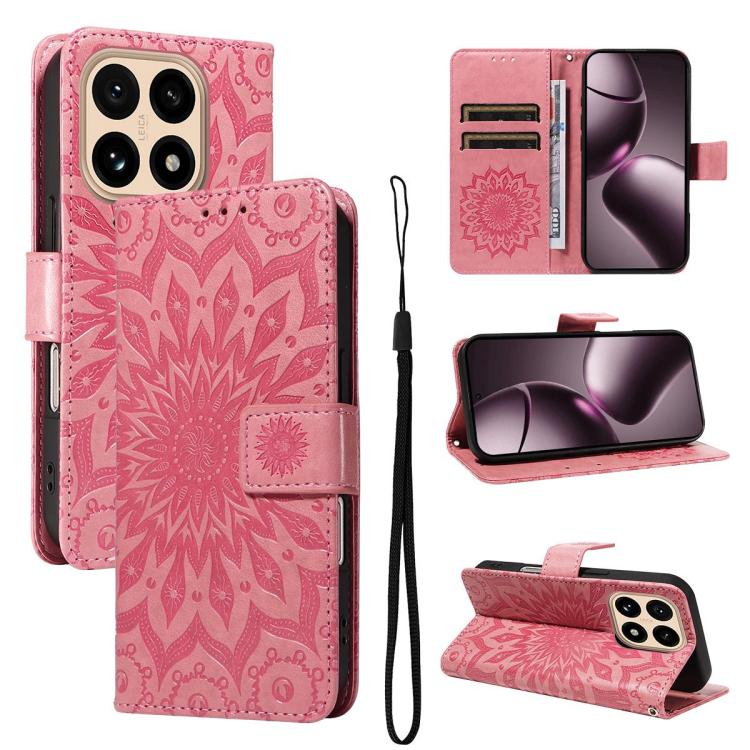 Embossed Sunflower Pattern Flip Leather Phone Case, For Xiaomi 17 Max 5G, For Xiaomi 17T Pro 5G Global, For Xiaomi 17T 5G Global, For Xiaomi Poco X8 Pro Max 5G, For Xiaomi Poco X8 Pro 5G, For Xiaomi 17 Ultra, For Xiaomi 17 Pro Max, For Xiaomi 17       ...