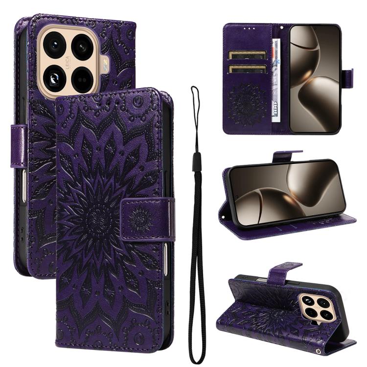 Embossed Sunflower Pattern Flip Leather Phone Case, For Xiaomi 17 Max 5G, For Xiaomi 17T Pro 5G Global, For Xiaomi 17T 5G Global, For Xiaomi Poco X8 Pro Max 5G, For Xiaomi Poco X8 Pro 5G, For Xiaomi 17 Ultra, For Xiaomi 17 Pro Max, For Xiaomi 17       ...