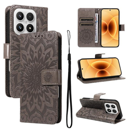 Embossed Sunflower Pattern Flip Leather Phone Case, For Xiaomi 17 Max 5G, For Xiaomi 17T Pro 5G Global, For Xiaomi 17T 5G Global, For Xiaomi Poco X8 Pro Max 5G, For Xiaomi Poco X8 Pro 5G, For Xiaomi 17 Ultra, For Xiaomi 17 Pro Max, For Xiaomi 17       ...