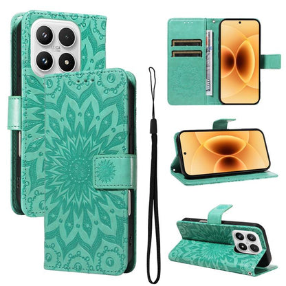 Embossed Sunflower Pattern Flip Leather Phone Case, For Xiaomi 17 Max 5G, For Xiaomi 17T Pro 5G Global, For Xiaomi 17T 5G Global, For Xiaomi Poco X8 Pro Max 5G, For Xiaomi Poco X8 Pro 5G, For Xiaomi 17 Ultra, For Xiaomi 17 Pro Max, For Xiaomi 17       ...
