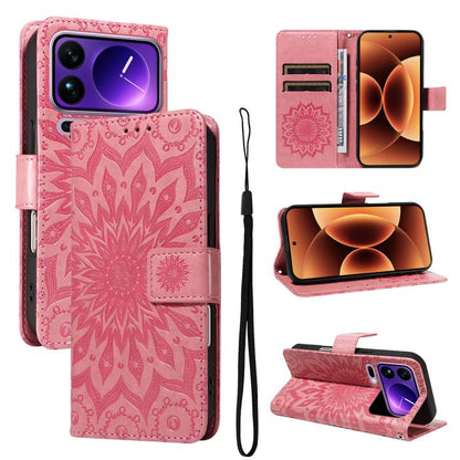 Embossed Sunflower Pattern Flip Leather Phone Case, For Xiaomi 17 Max 5G, For Xiaomi 17T Pro 5G Global, For Xiaomi 17T 5G Global, For Xiaomi Poco X8 Pro Max 5G, For Xiaomi Poco X8 Pro 5G, For Xiaomi 17 Ultra, For Xiaomi 17 Pro Max, For Xiaomi 17       ...