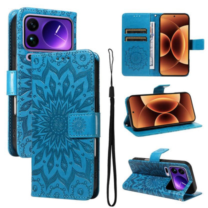 Embossed Sunflower Pattern Flip Leather Phone Case, For Xiaomi 17 Max 5G, For Xiaomi 17T Pro 5G Global, For Xiaomi 17T 5G Global, For Xiaomi Poco X8 Pro Max 5G, For Xiaomi Poco X8 Pro 5G, For Xiaomi 17 Ultra, For Xiaomi 17 Pro Max, For Xiaomi 17       ...