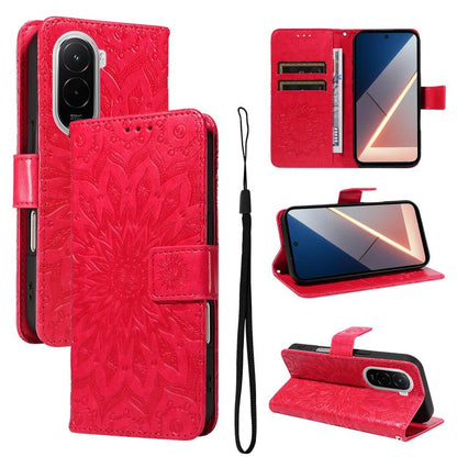 Embossed Sunflower Pattern Flip Leather Phone Case, For Xiaomi 17 Max 5G, For Xiaomi 17T Pro 5G Global, For Xiaomi 17T 5G Global, For Xiaomi Poco X8 Pro Max 5G, For Xiaomi Poco X8 Pro 5G, For Xiaomi 17 Ultra, For Xiaomi 17 Pro Max, For Xiaomi 17       ...