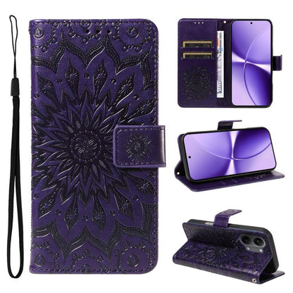 Embossed Sunflower Pattern Flip Leather Phone Case, For Xiaomi 17 Max 5G, For Xiaomi 17T Pro 5G Global, For Xiaomi 17T 5G Global, For Xiaomi Poco X8 Pro Max 5G, For Xiaomi Poco X8 Pro 5G, For Xiaomi 17 Ultra, For Xiaomi 17 Pro Max, For Xiaomi 17       ...