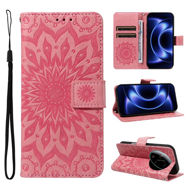 Embossed Sunflower Pattern Flip Leather Phone Case, For Xiaomi 17 Max 5G, For Xiaomi 17T Pro 5G Global, For Xiaomi 17T 5G Global, For Xiaomi Poco X8 Pro Max 5G, For Xiaomi Poco X8 Pro 5G, For Xiaomi 17 Ultra, For Xiaomi 17 Pro Max, For Xiaomi 17       ...