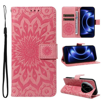Embossed Sunflower Pattern Flip Leather Phone Case, For Xiaomi 17 Max 5G, For Xiaomi 17T Pro 5G Global, For Xiaomi 17T 5G Global, For Xiaomi Poco X8 Pro Max 5G, For Xiaomi Poco X8 Pro 5G, For Xiaomi 17 Ultra, For Xiaomi 17 Pro Max, For Xiaomi 17       ...