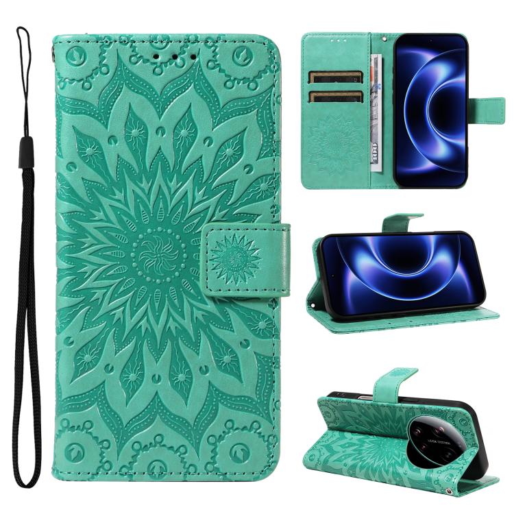 Embossed Sunflower Pattern Flip Leather Phone Case, For Xiaomi 17 Max 5G, For Xiaomi 17T Pro 5G Global, For Xiaomi 17T 5G Global, For Xiaomi Poco X8 Pro Max 5G, For Xiaomi Poco X8 Pro 5G, For Xiaomi 17 Ultra, For Xiaomi 17 Pro Max, For Xiaomi 17       ...