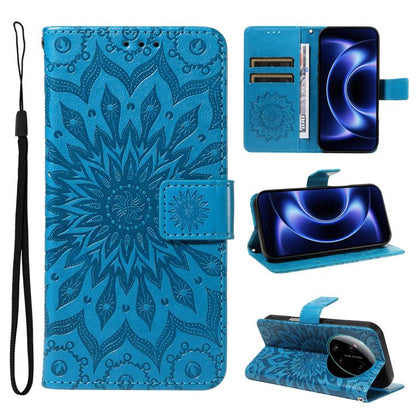 Embossed Sunflower Pattern Flip Leather Phone Case, For Xiaomi 17 Max 5G, For Xiaomi 17T Pro 5G Global, For Xiaomi 17T 5G Global, For Xiaomi Poco X8 Pro Max 5G, For Xiaomi Poco X8 Pro 5G, For Xiaomi 17 Ultra, For Xiaomi 17 Pro Max, For Xiaomi 17       ...