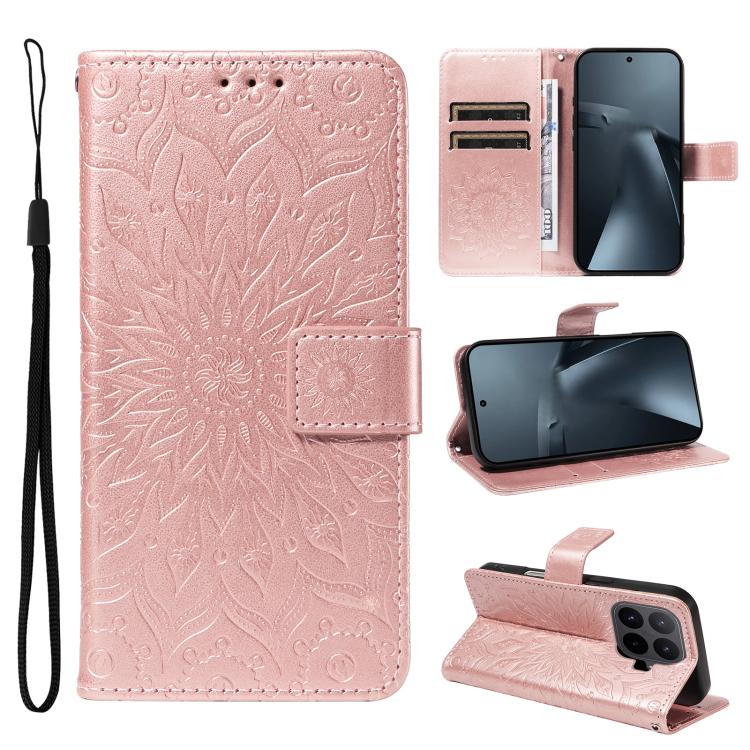 Embossed Sunflower Pattern Flip Leather Phone Case, For Xiaomi 17 Max 5G, For Xiaomi 17T Pro 5G Global, For Xiaomi 17T 5G Global, For Xiaomi Poco X8 Pro Max 5G, For Xiaomi Poco X8 Pro 5G, For Xiaomi 17 Ultra, For Xiaomi 17 Pro Max, For Xiaomi 17       ...