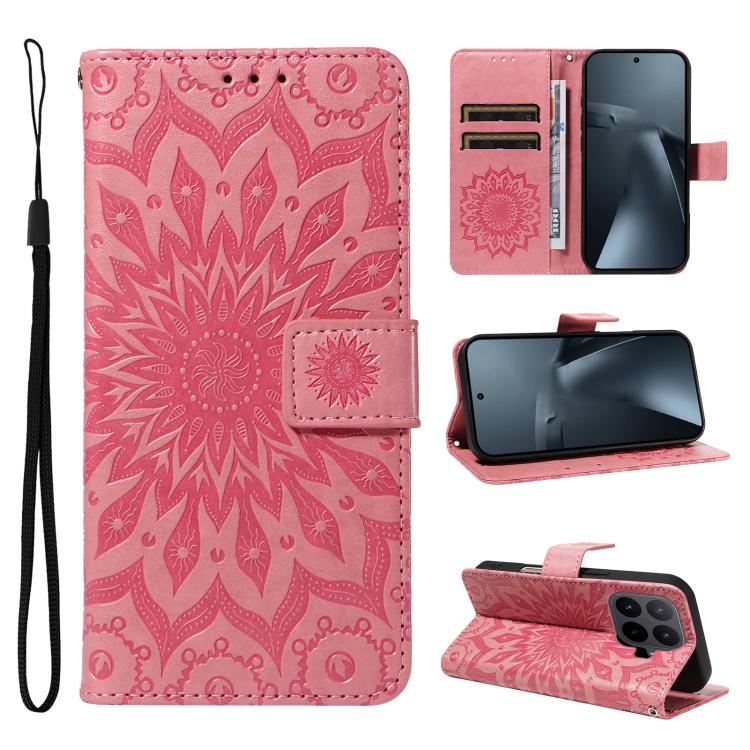 Embossed Sunflower Pattern Flip Leather Phone Case, For Xiaomi 17 Max 5G, For Xiaomi 17T Pro 5G Global, For Xiaomi 17T 5G Global, For Xiaomi Poco X8 Pro Max 5G, For Xiaomi Poco X8 Pro 5G, For Xiaomi 17 Ultra, For Xiaomi 17 Pro Max, For Xiaomi 17       ...