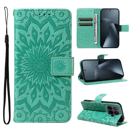 Embossed Sunflower Pattern Flip Leather Phone Case, For Xiaomi 17 Max 5G, For Xiaomi 17T Pro 5G Global, For Xiaomi 17T 5G Global, For Xiaomi Poco X8 Pro Max 5G, For Xiaomi Poco X8 Pro 5G, For Xiaomi 17 Ultra, For Xiaomi 17 Pro Max, For Xiaomi 17       ...