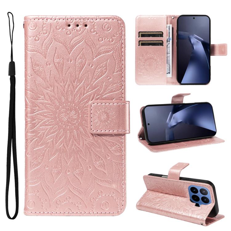 Embossed Sunflower Pattern Flip Leather Phone Case, For Xiaomi 17 Max 5G, For Xiaomi 17T Pro 5G Global, For Xiaomi 17T 5G Global, For Xiaomi Poco X8 Pro Max 5G, For Xiaomi Poco X8 Pro 5G, For Xiaomi 17 Ultra, For Xiaomi 17 Pro Max, For Xiaomi 17       ...
