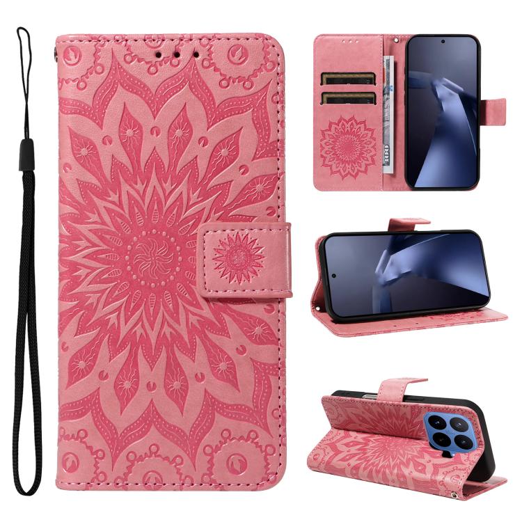Embossed Sunflower Pattern Flip Leather Phone Case, For Xiaomi 17 Max 5G, For Xiaomi 17T Pro 5G Global, For Xiaomi 17T 5G Global, For Xiaomi Poco X8 Pro Max 5G, For Xiaomi Poco X8 Pro 5G, For Xiaomi 17 Ultra, For Xiaomi 17 Pro Max, For Xiaomi 17       ...
