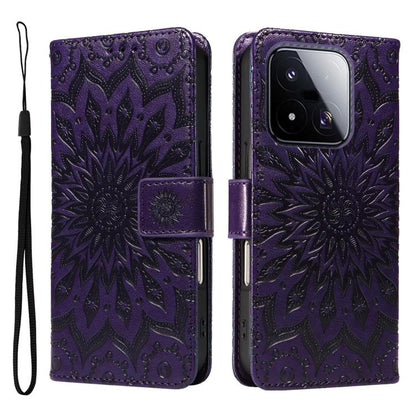 Embossed Sunflower Pattern Flip Leather Phone Case, For Xiaomi 17 Max 5G, For Xiaomi 17T Pro 5G Global, For Xiaomi 17T 5G Global, For Xiaomi Poco X8 Pro Max 5G, For Xiaomi Poco X8 Pro 5G, For Xiaomi 17 Ultra, For Xiaomi 17 Pro Max, For Xiaomi 17       ...