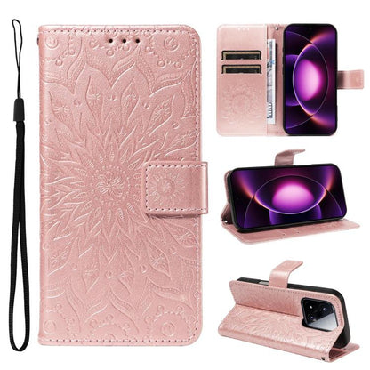 Embossed Sunflower Pattern Flip Leather Phone Case, For Xiaomi 17 Max 5G, For Xiaomi 17T Pro 5G Global, For Xiaomi 17T 5G Global, For Xiaomi Poco X8 Pro Max 5G, For Xiaomi Poco X8 Pro 5G, For Xiaomi 17 Ultra, For Xiaomi 17 Pro Max, For Xiaomi 17       ...