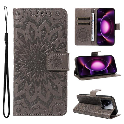 Embossed Sunflower Pattern Flip Leather Phone Case, For Xiaomi 17 Max 5G, For Xiaomi 17T Pro 5G Global, For Xiaomi 17T 5G Global, For Xiaomi Poco X8 Pro Max 5G, For Xiaomi Poco X8 Pro 5G, For Xiaomi 17 Ultra, For Xiaomi 17 Pro Max, For Xiaomi 17       ...