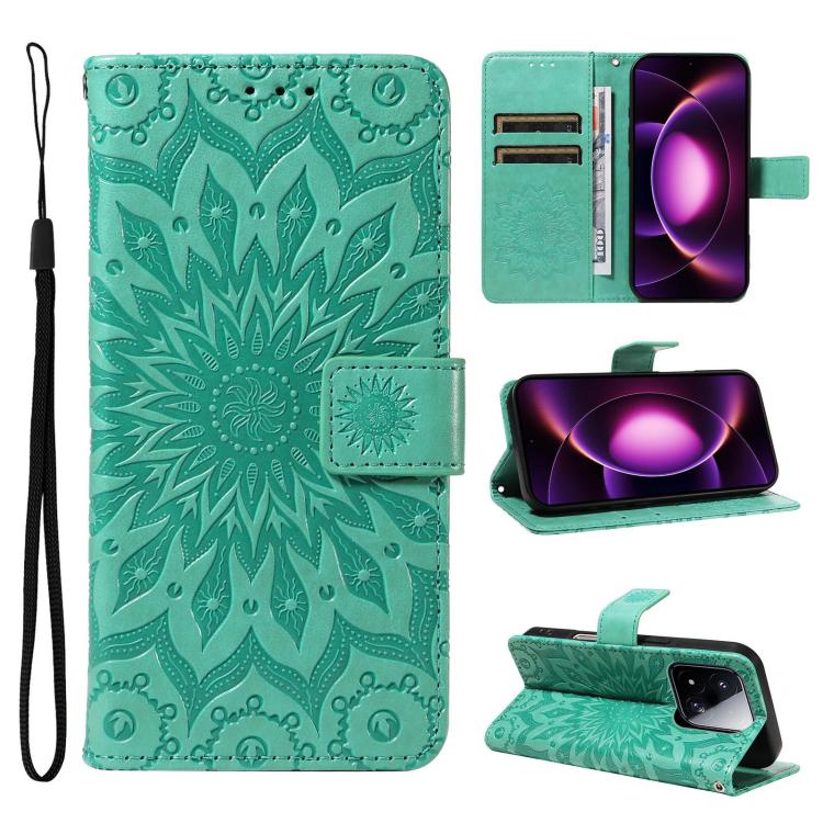 Embossed Sunflower Pattern Flip Leather Phone Case, For Xiaomi 17 Max 5G, For Xiaomi 17T Pro 5G Global, For Xiaomi 17T 5G Global, For Xiaomi Poco X8 Pro Max 5G, For Xiaomi Poco X8 Pro 5G, For Xiaomi 17 Ultra, For Xiaomi 17 Pro Max, For Xiaomi 17       ...