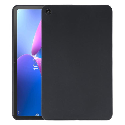 Black TPU tablet case with front cover, camera cutout, and slim profile.