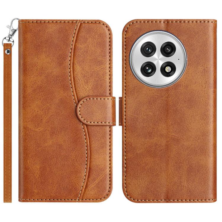 Dual-Folded S-shape Leather Phone Case, For OnePlus Ace 6, For OnePlus 15, For OnePlus Nord 5, For OnePlus Nord CE5, For OnePlus 13, For OnePlus 8T