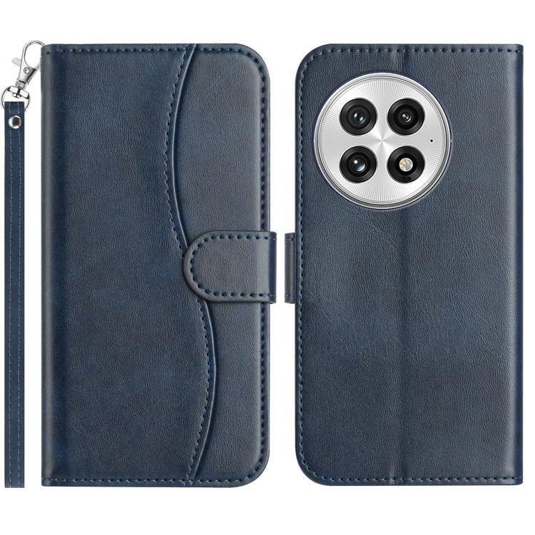 Dual-Folded S-shape Leather Phone Case, For OnePlus Ace 6, For OnePlus 15, For OnePlus Nord 5, For OnePlus Nord CE5, For OnePlus 13, For OnePlus 8T