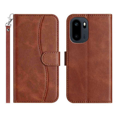 Dual-Folded S-shape Leather Phone Case, For OnePlus Ace 6, For OnePlus 15, For OnePlus Nord 5, For OnePlus Nord CE5, For OnePlus 13, For OnePlus 8T