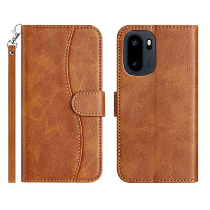 Dual-Folded S-shape Leather Phone Case, For OnePlus Ace 6, For OnePlus 15, For OnePlus Nord 5, For OnePlus Nord CE5, For OnePlus 13, For OnePlus 8T