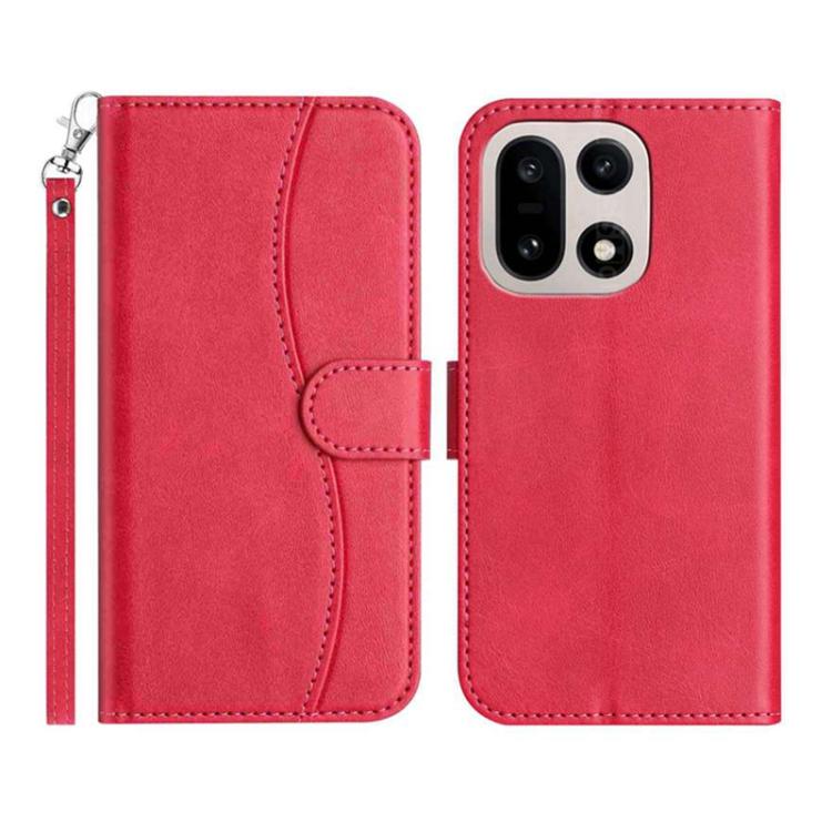 Dual-Folded S-shape Leather Phone Case, For OnePlus Ace 6, For OnePlus 15, For OnePlus Nord 5, For OnePlus Nord CE5, For OnePlus 13, For OnePlus 8T