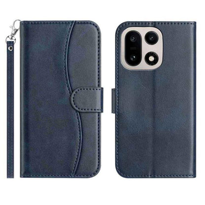 Dual-Folded S-shape Leather Phone Case, For OnePlus Ace 6, For OnePlus 15, For OnePlus Nord 5, For OnePlus Nord CE5, For OnePlus 13, For OnePlus 8T
