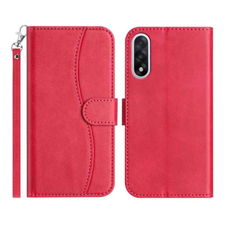 Dual-Folded S-shape Leather Phone Case, For OnePlus Ace 6, For OnePlus 15, For OnePlus Nord 5, For OnePlus Nord CE5, For OnePlus 13, For OnePlus 8T