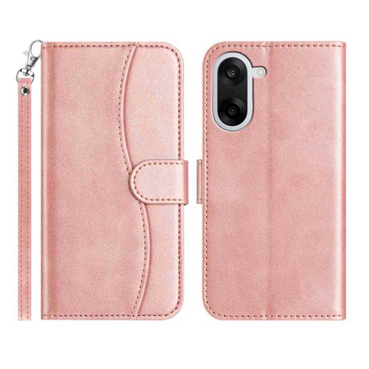Dual-Folded S-shape Leather Phone Case, For OnePlus Ace 6, For OnePlus 15, For OnePlus Nord 5, For OnePlus Nord CE5, For OnePlus 13, For OnePlus 8T