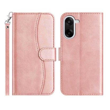Dual-Folded S-shape Leather Phone Case, For OnePlus Ace 6, For OnePlus 15, For OnePlus Nord 5, For OnePlus Nord CE5, For OnePlus 13, For OnePlus 8T