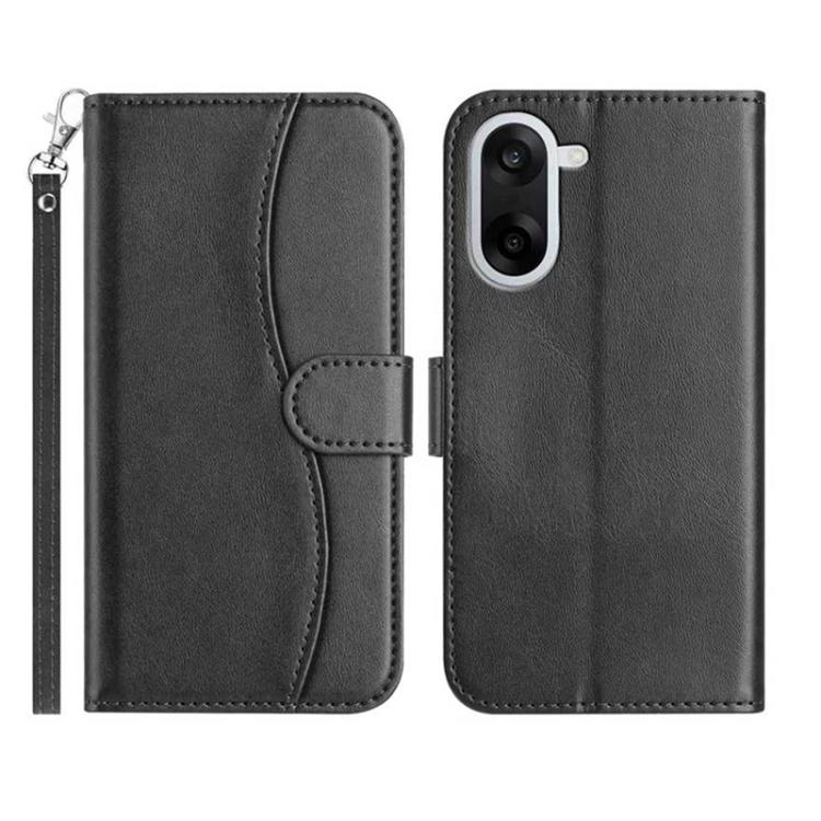Dual-Folded S-shape Leather Phone Case, For OnePlus Ace 6, For OnePlus 15, For OnePlus Nord 5, For OnePlus Nord CE5, For OnePlus 13, For OnePlus 8T