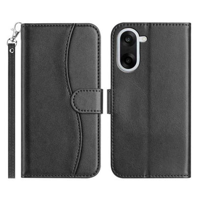 Dual-Folded S-shape Leather Phone Case, For OnePlus Ace 6, For OnePlus 15, For OnePlus Nord 5, For OnePlus Nord CE5, For OnePlus 13, For OnePlus 8T