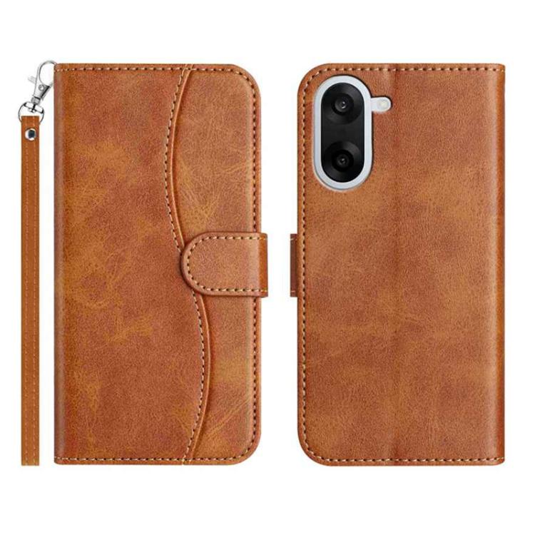 Dual-Folded S-shape Leather Phone Case, For OnePlus Ace 6, For OnePlus 15, For OnePlus Nord 5, For OnePlus Nord CE5, For OnePlus 13, For OnePlus 8T