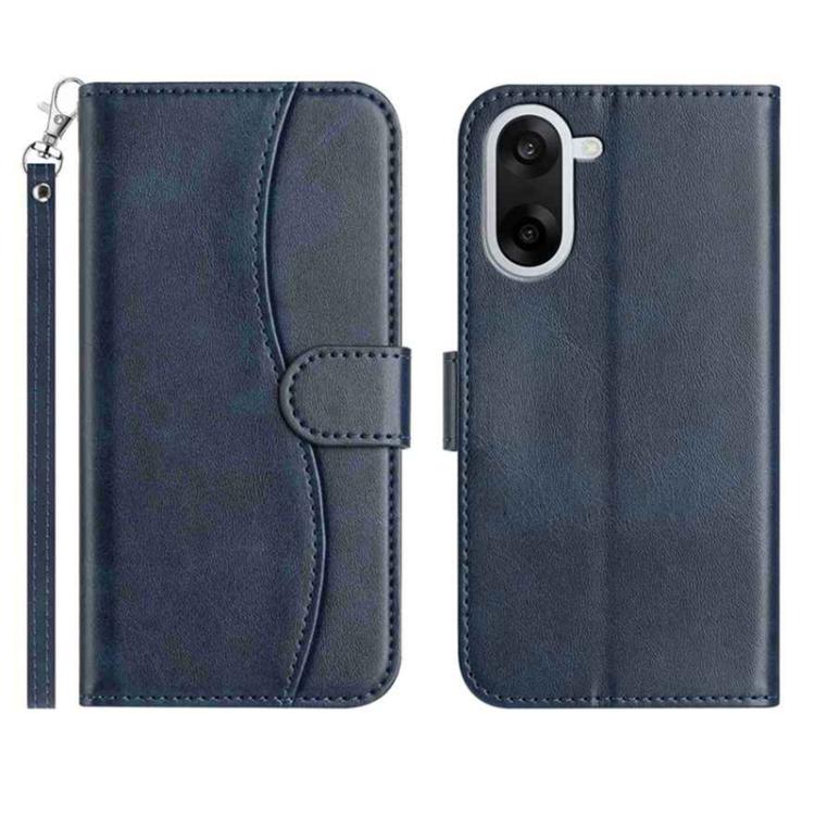 Dual-Folded S-shape Leather Phone Case, For OnePlus Ace 6, For OnePlus 15, For OnePlus Nord 5, For OnePlus Nord CE5, For OnePlus 13, For OnePlus 8T