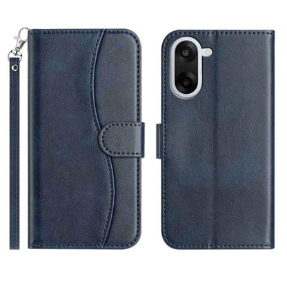Dual-Folded S-shape Leather Phone Case, For OnePlus Ace 6, For OnePlus 15, For OnePlus Nord 5, For OnePlus Nord CE5, For OnePlus 13, For OnePlus 8T