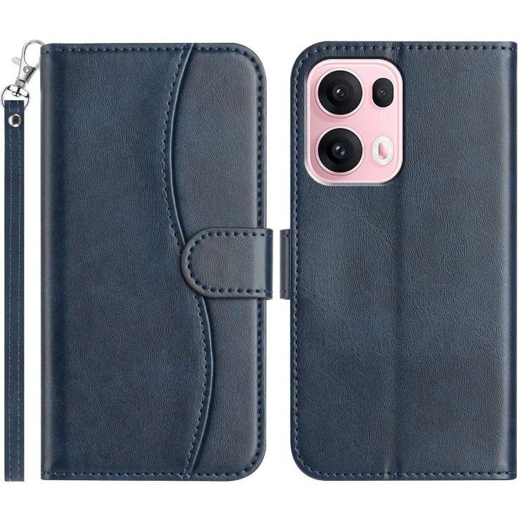 Dual-Folded S-shape Leather Phone Case, For OPPO Find X9, For OPPO A6 Pro 4G / 5G Global, For OPPO Find X9 Pro, For OPPO Reno13 Pro