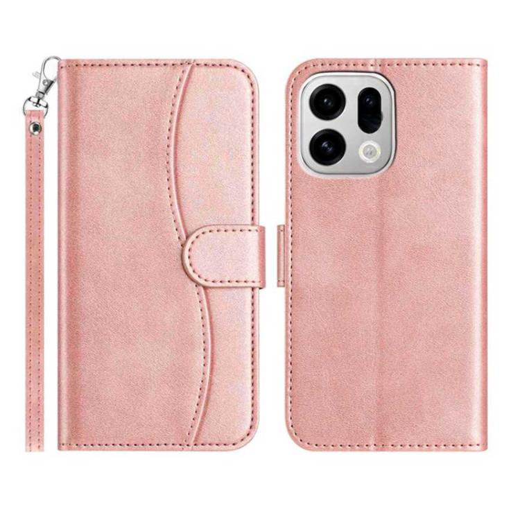 Dual-Folded S-shape Leather Phone Case, For OPPO Find X9, For OPPO A6 Pro 4G / 5G Global, For OPPO Find X9 Pro, For OPPO Reno13 Pro