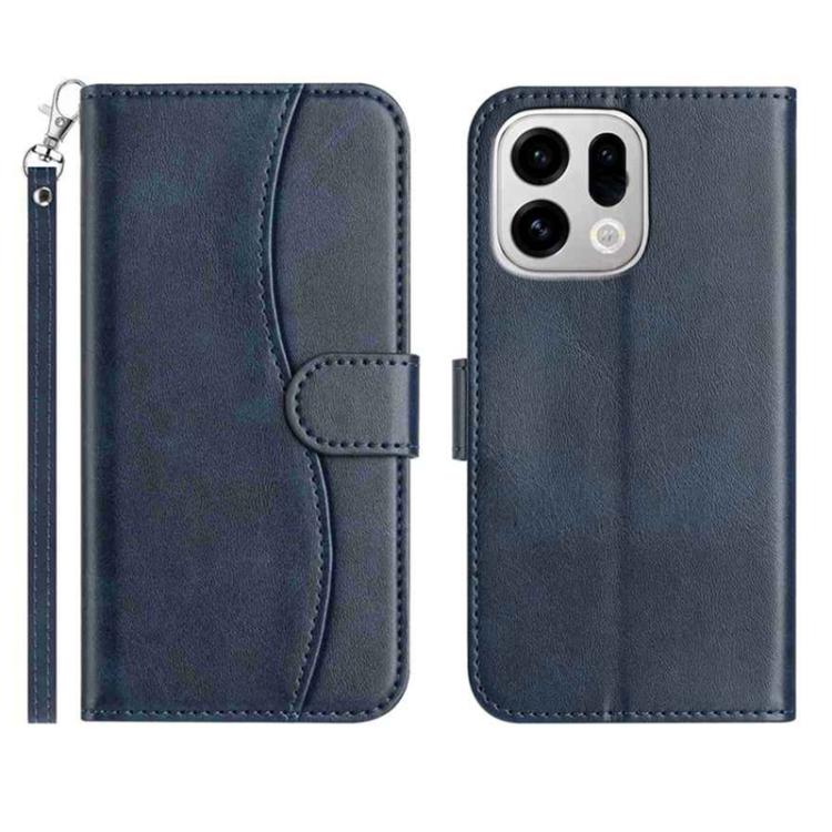 Dual-Folded S-shape Leather Phone Case, For OPPO Find X9, For OPPO A6 Pro 4G / 5G Global, For OPPO Find X9 Pro, For OPPO Reno13 Pro