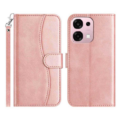 Dual-Folded S-shape Leather Phone Case, For OPPO Find X9, For OPPO A6 Pro 4G / 5G Global, For OPPO Find X9 Pro, For OPPO Reno13 Pro