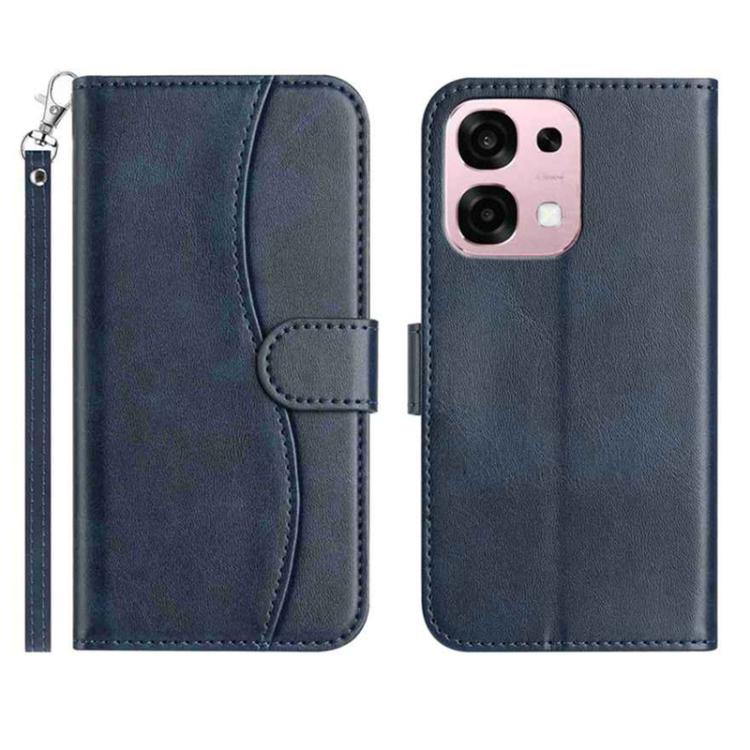 Dual-Folded S-shape Leather Phone Case, For OPPO Find X9, For OPPO A6 Pro 4G / 5G Global, For OPPO Find X9 Pro, For OPPO Reno13 Pro