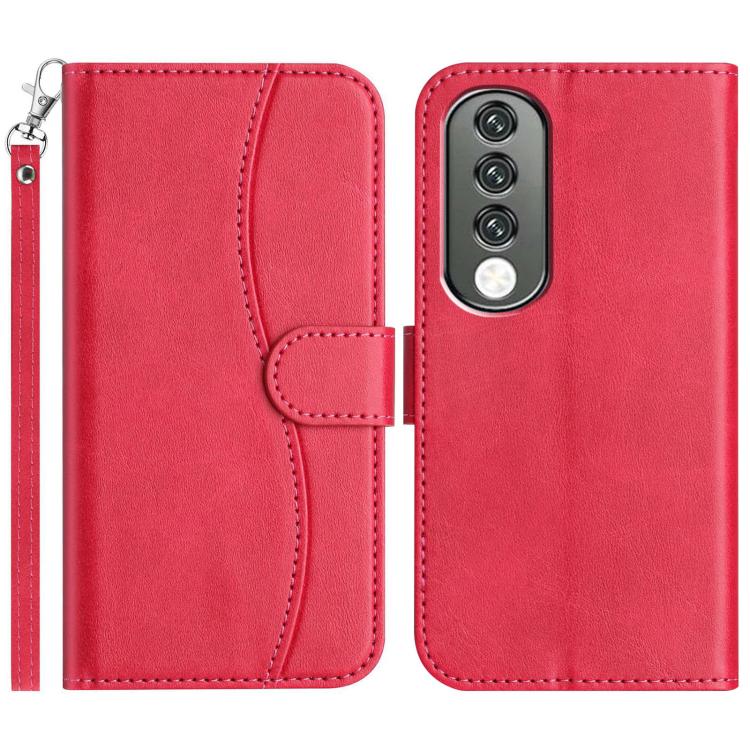 Dual-Folded S-shape Leather Phone Case, For Honor 90 Lite, For Honor 90 Pro, For Honor 90