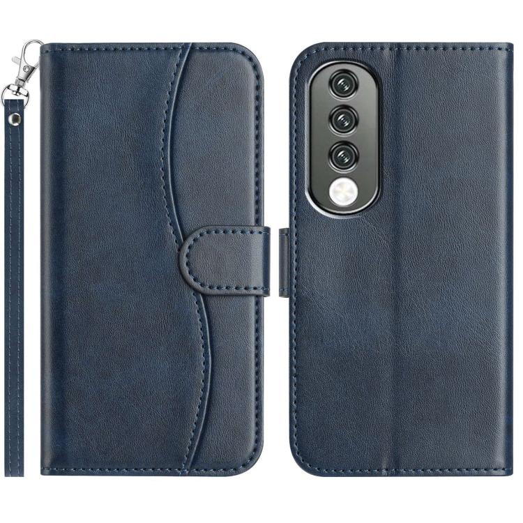 Dual-Folded S-shape Leather Phone Case, For Honor 90 Lite, For Honor 90 Pro, For Honor 90