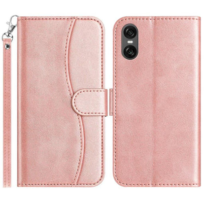 Dual-Folded S-shape Leather Phone Case, For Sony Xperia 10 VII, For Sony Xperia 10 VI 2024, For Sony Xperia 1 VI, For Sony Xperia 1 V 2023, For Sony Xperia 10 V 2023