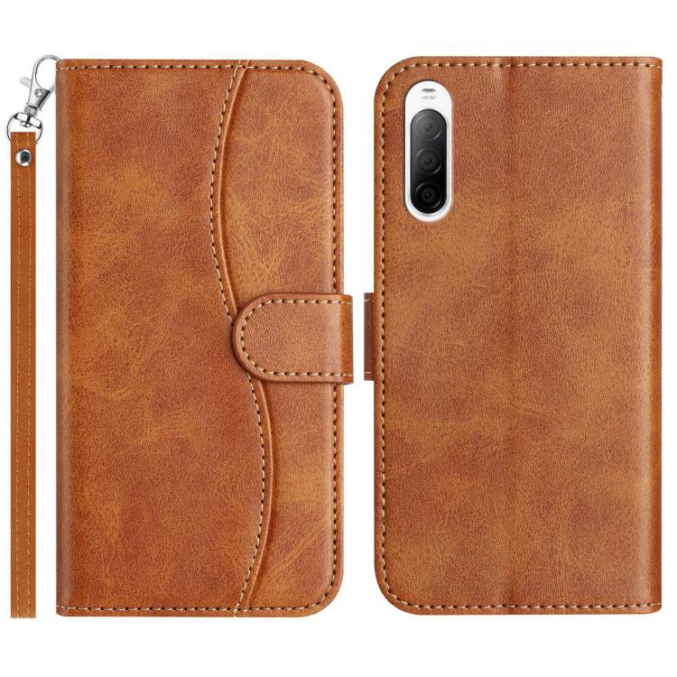 Dual-Folded S-shape Leather Phone Case, For Sony Xperia 10 VII, For Sony Xperia 10 VI 2024, For Sony Xperia 1 VI, For Sony Xperia 1 V 2023, For Sony Xperia 10 V 2023